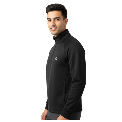 Limitless Half Zip Sweatshirt Onyx Thermal – L-132
