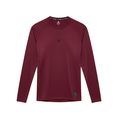 Limitless Maroon Aero-Compression Tee – L-114