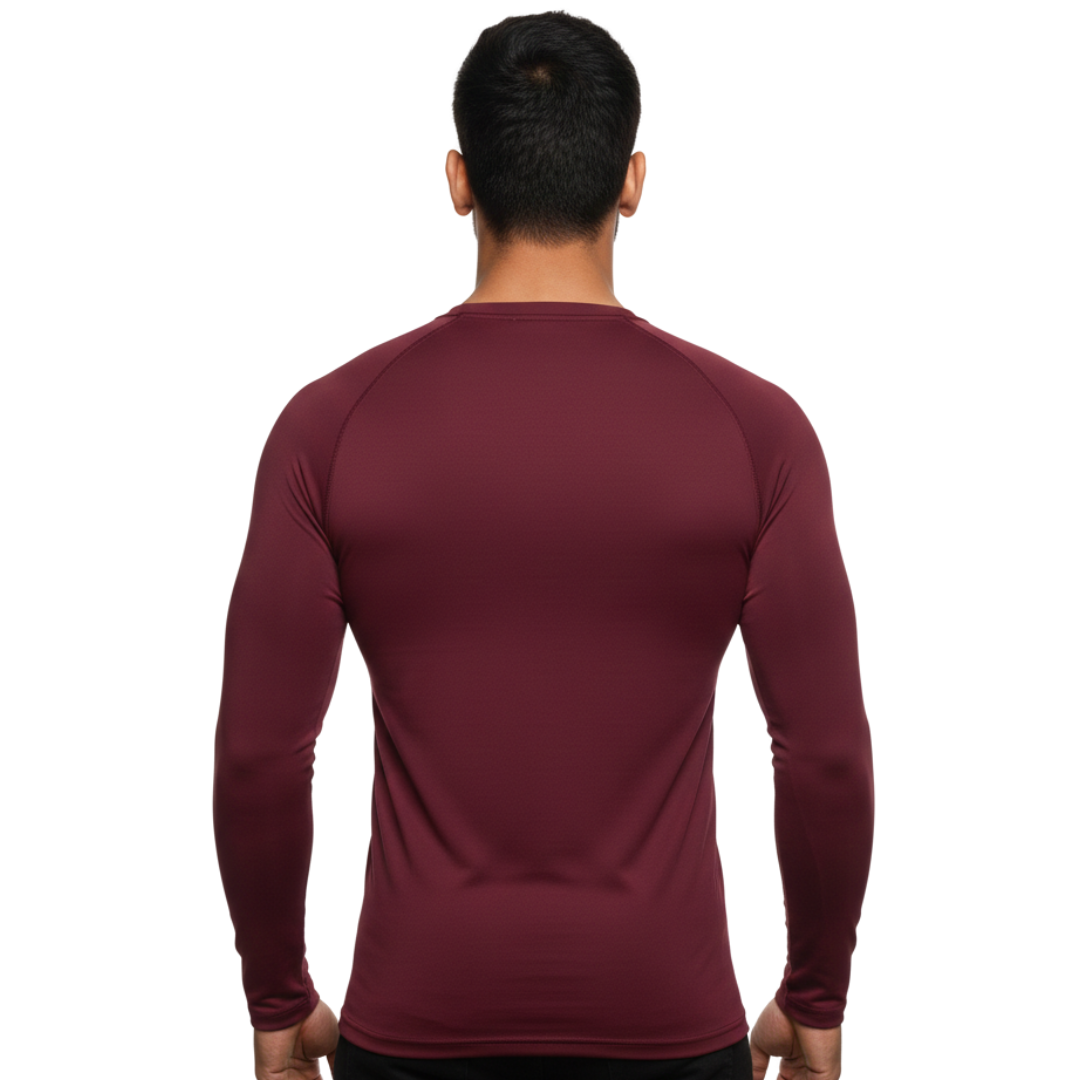 Limitless Maroon Aero-Compression Tee – L-114